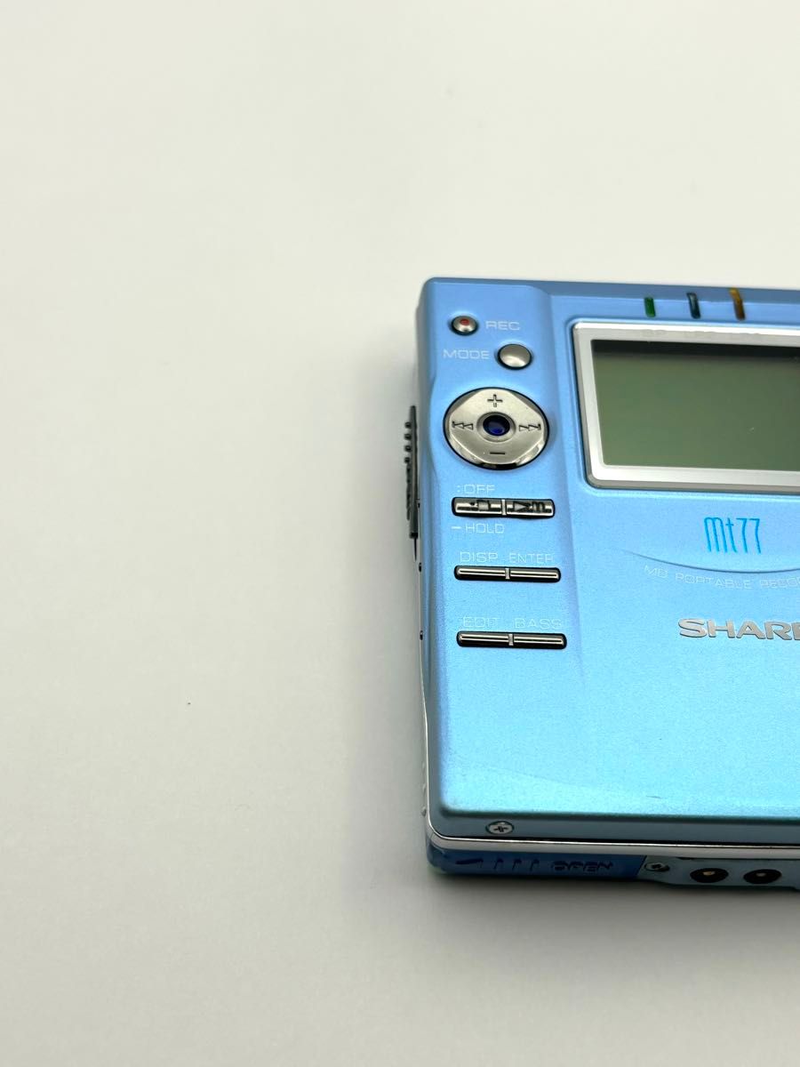 SHARP シャープ ポータブルMDレコーダー MD-MT77 ジャンク品 SHARP シャープ ポータブルMDレコーダー MD-MT77 ジャンク品