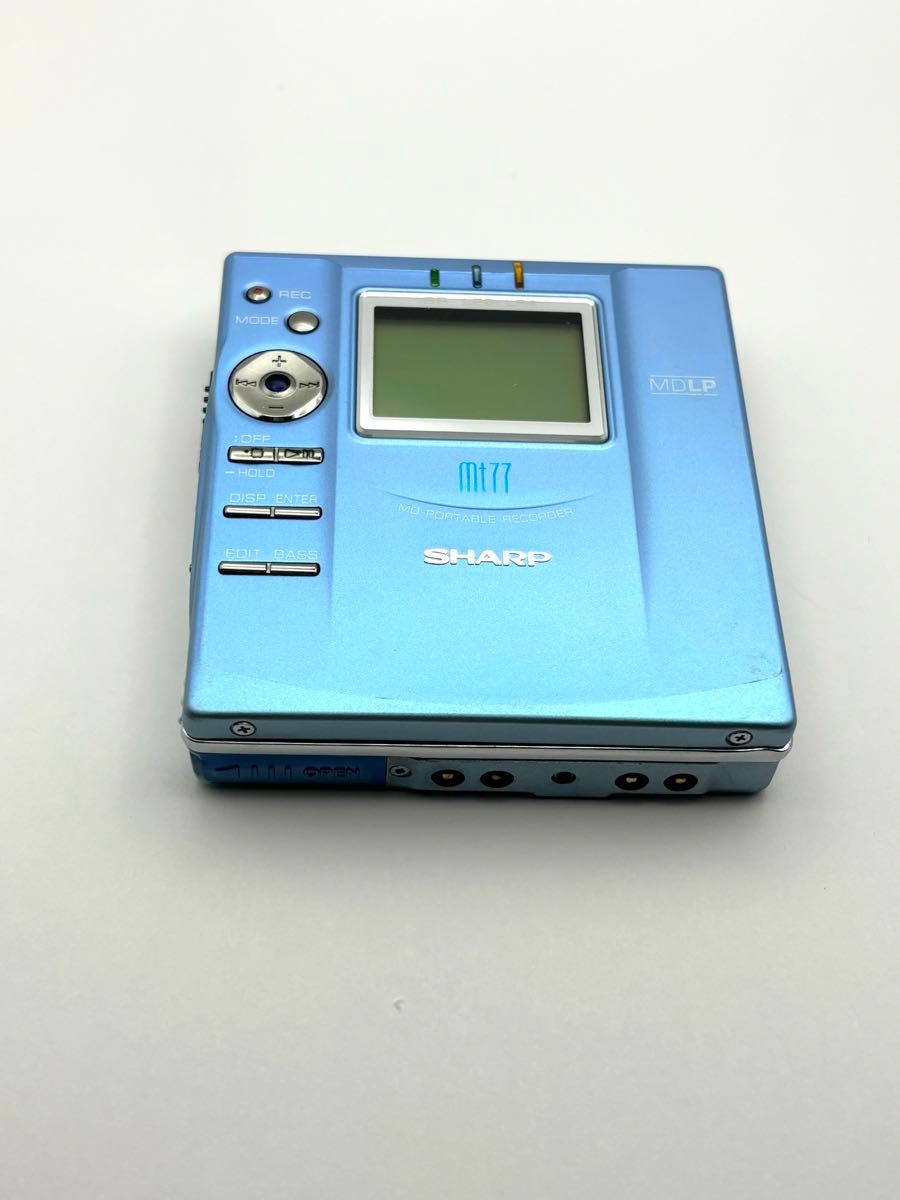 SHARP シャープ ポータブルMDレコーダー MD-MT77 ジャンク品 SHARP シャープ ポータブルMDレコーダー MD-MT77 ジャンク品