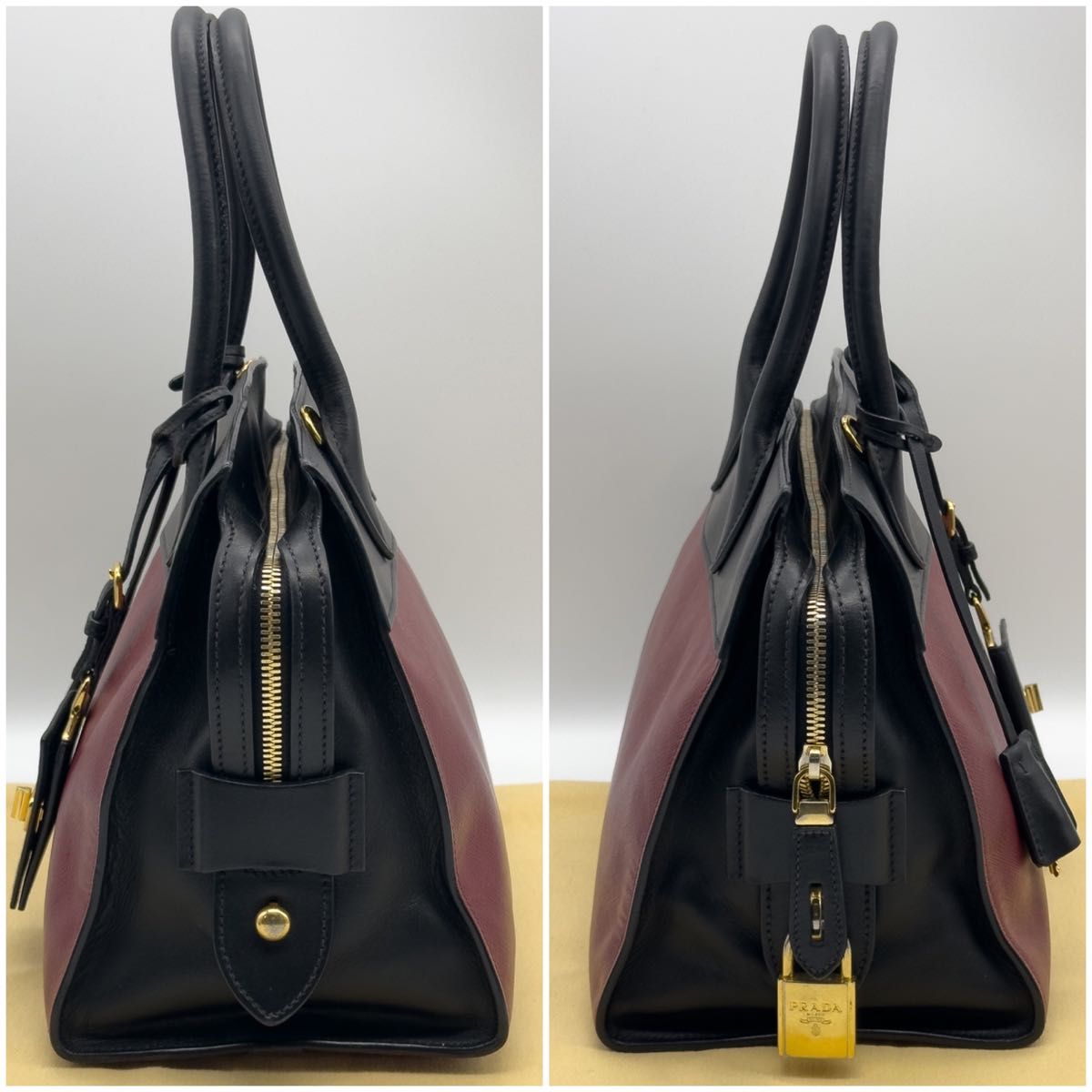 PRADA プラダ サフィアーノ エフプラナード ショルダーバッグ PRADA プラダ サフィアーノ エフプラナード ショルダーバッグ