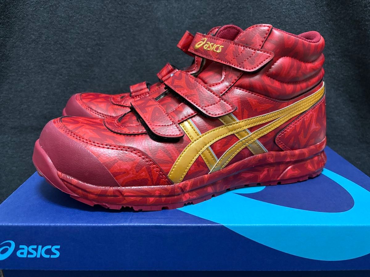 限定品レア アシックス ウィンジョブ REDHOT asics 安全靴 作業 限定品レア アシックス ウィンジョブ REDHOT asics 安全靴 作業