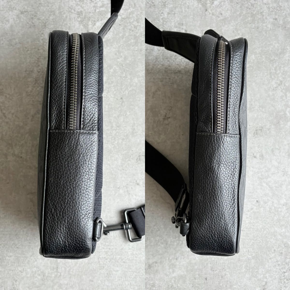 極美品】COACH コーチ サリバン シグネチャー ボディバッグ 極美品】COACH コーチ サリバン シグネチャー ボディバッグ