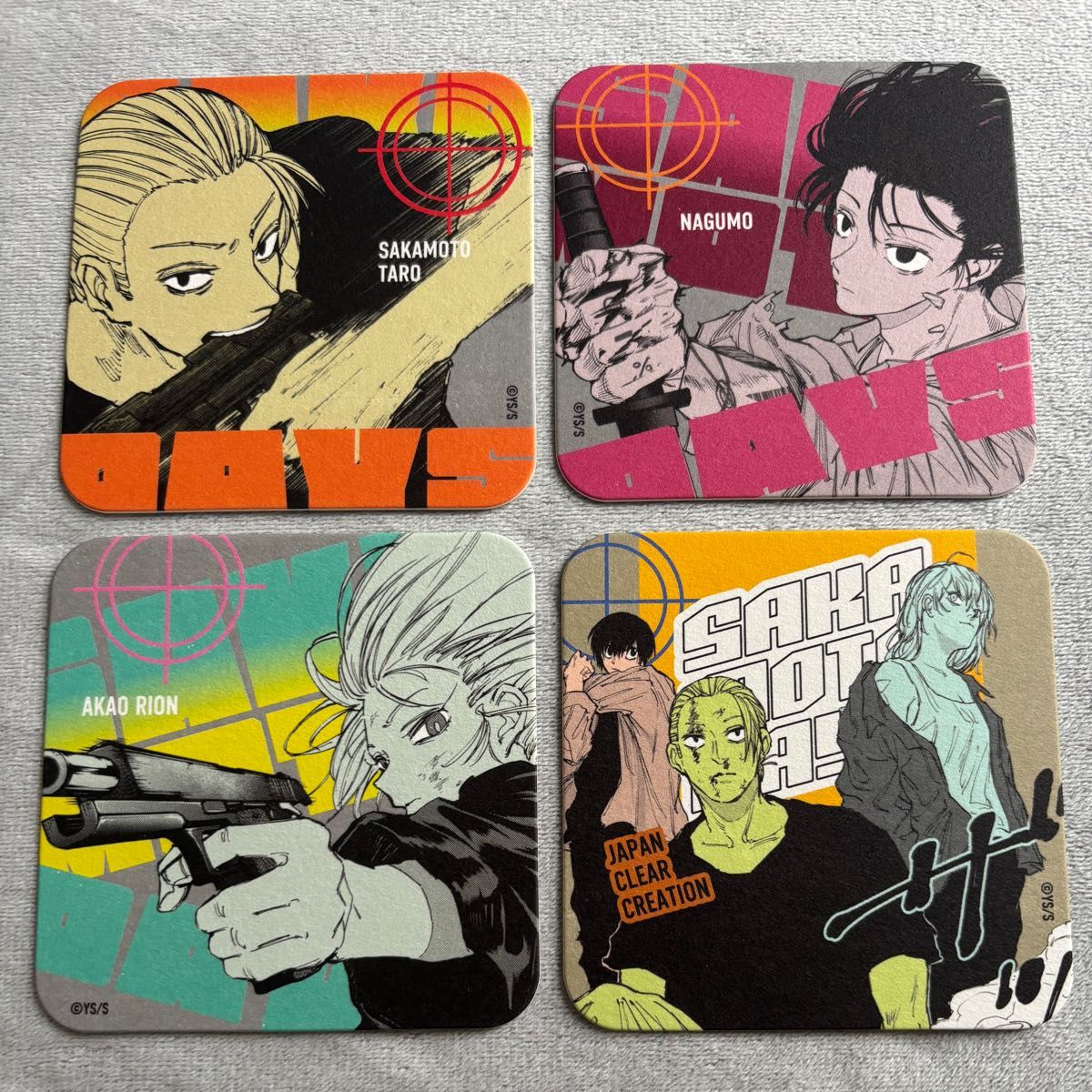 サカモトデイズ SAKAMOTODAYS アートコースター コースター 坂本 サカモトデイズ SAKAMOTODAYS アートコースター コースター 坂本