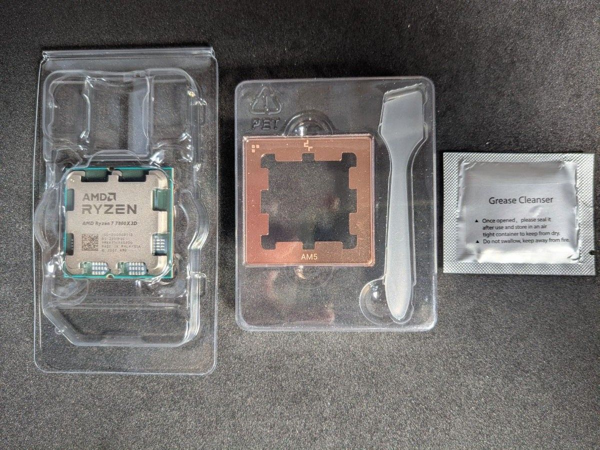 未使用品 AMD Ryzen 7 7800X3D Socket AM5 (バルク品)+Deepcool 未使用品 AMD Ryzen 7 7800X3D Socket AM5 (バルク品)+Deepcool