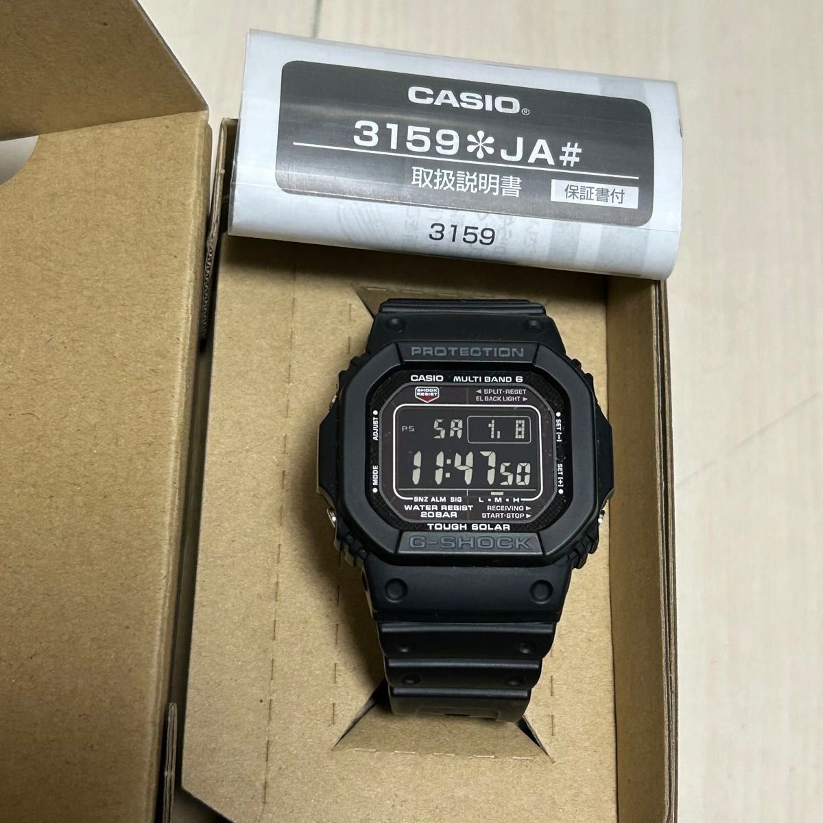 美品】G-SHOCK GW-M5610-1BJF 電波ソーラー オールブラック G 美品】G-SHOCK GW-M5610-1BJF 電波ソーラー オールブラック G