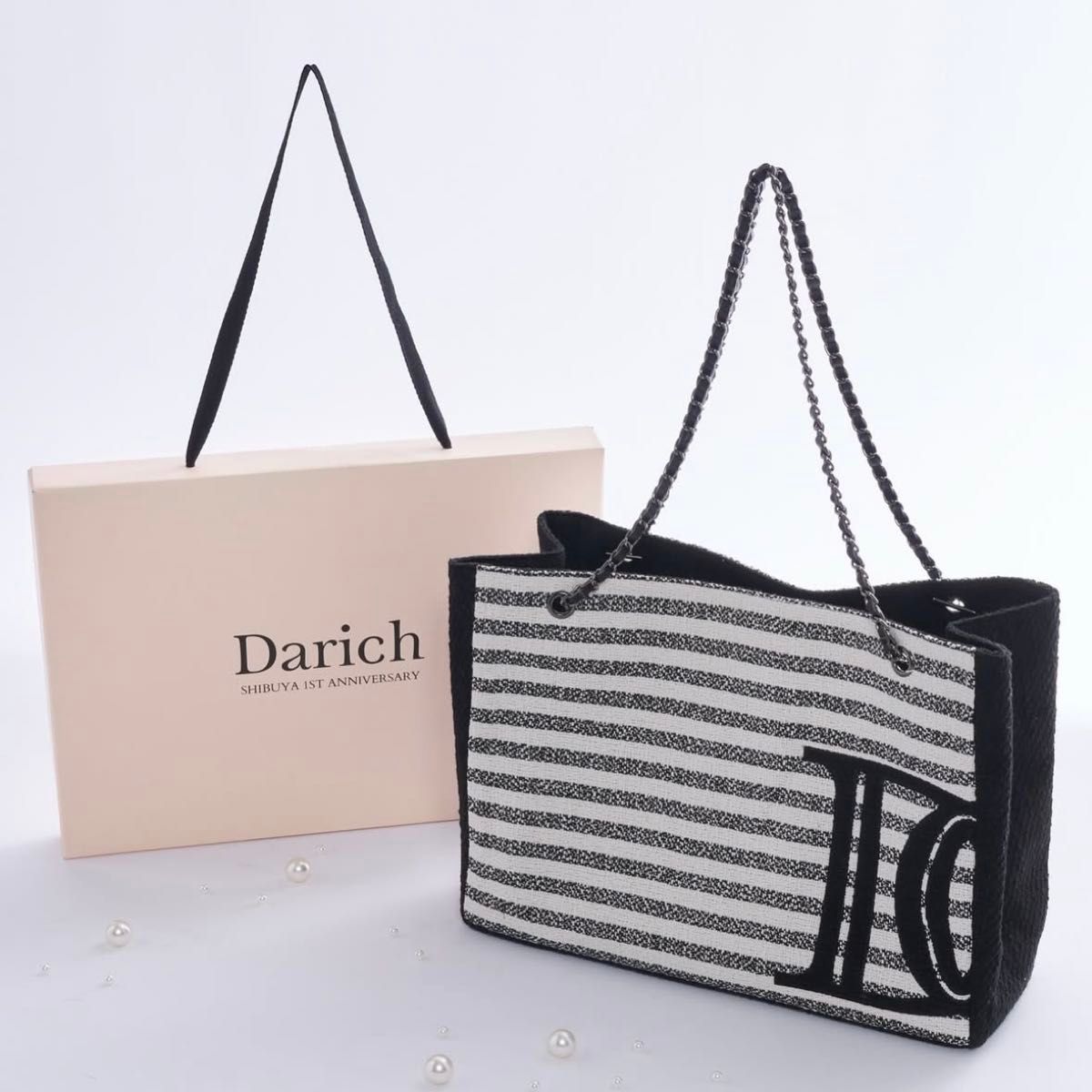 Darich ダーリッチ / 新品 バッグ DDロゴツイードトートバッグ Darich ダーリッチ / 新品 バッグ DDロゴツイードトートバッグ