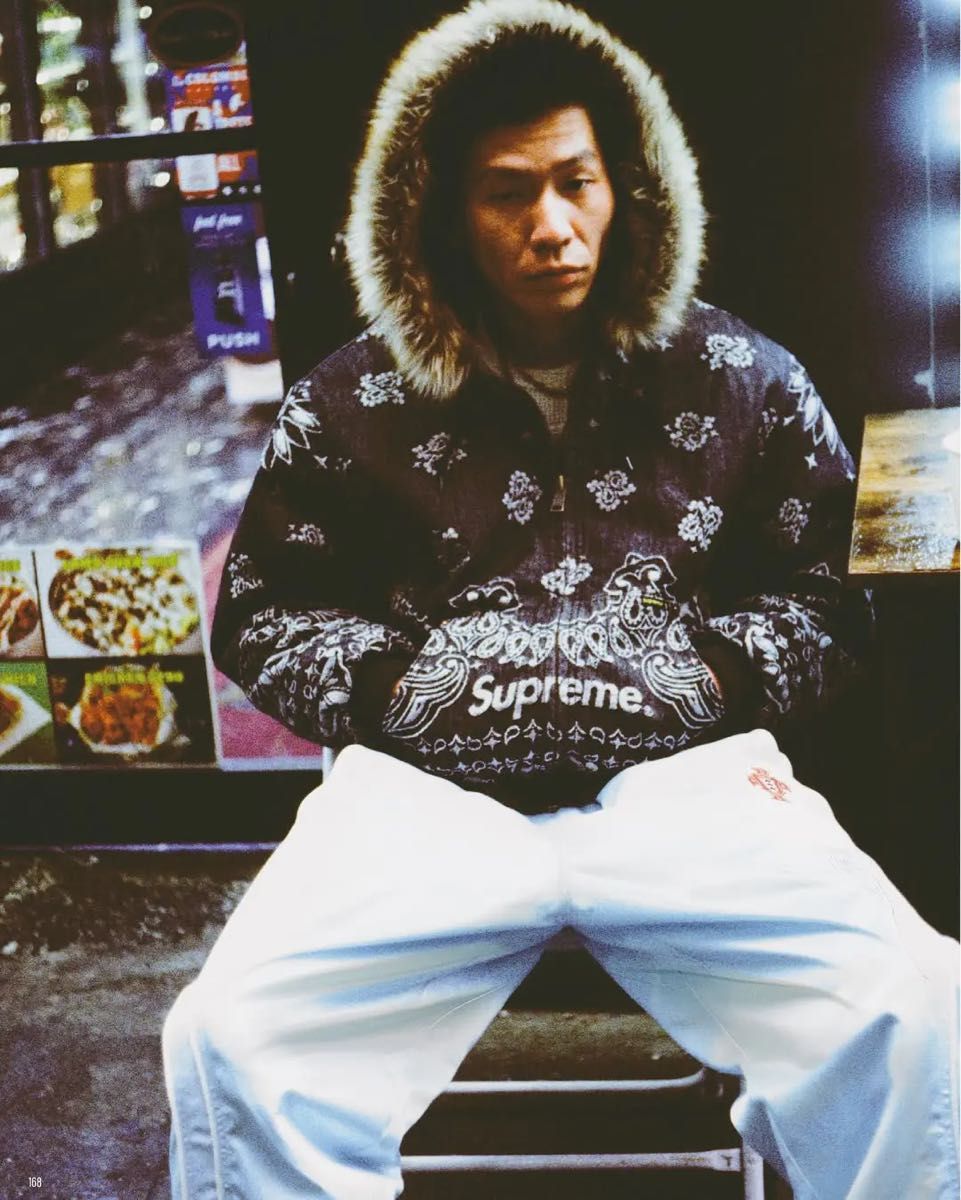 Supreme Bandana Jacquard Denim Hooded Work Jacket Supreme Bandana Jacquard Denim Hooded Work Jacket