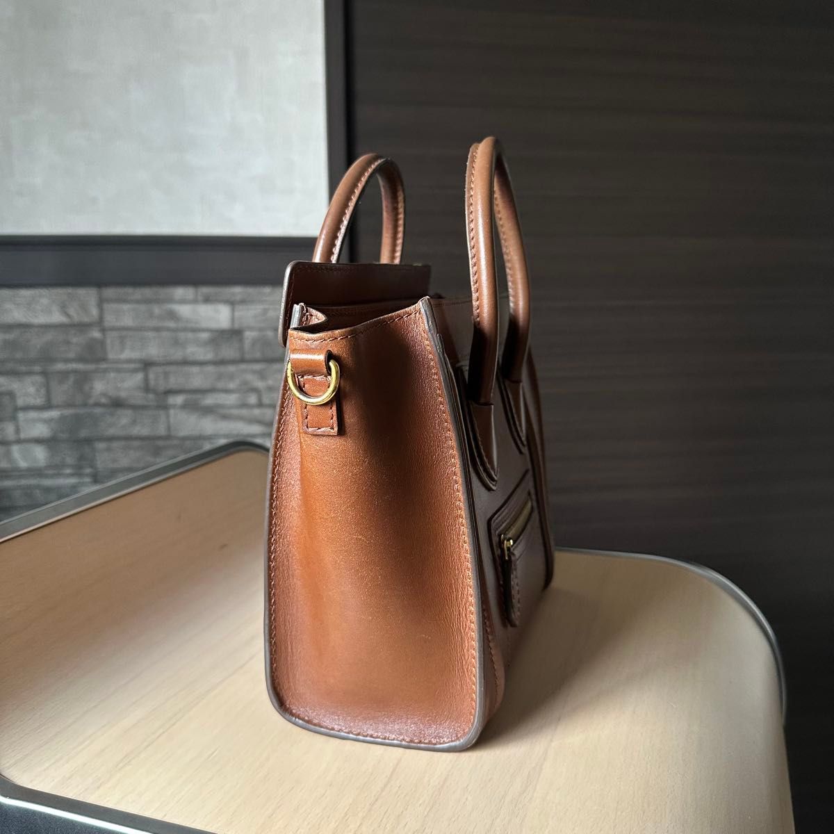廃盤品 CELINE ラゲージ ナノショッパー タン ブラウン 廃盤品 CELINE ラゲージ ナノショッパー タン ブラウン