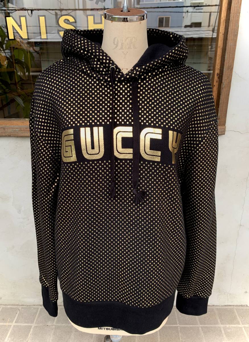 送料込】 ☆GUCCI☆グッチ☆パーカー☆GUCCY☆SEGA☆ブラック