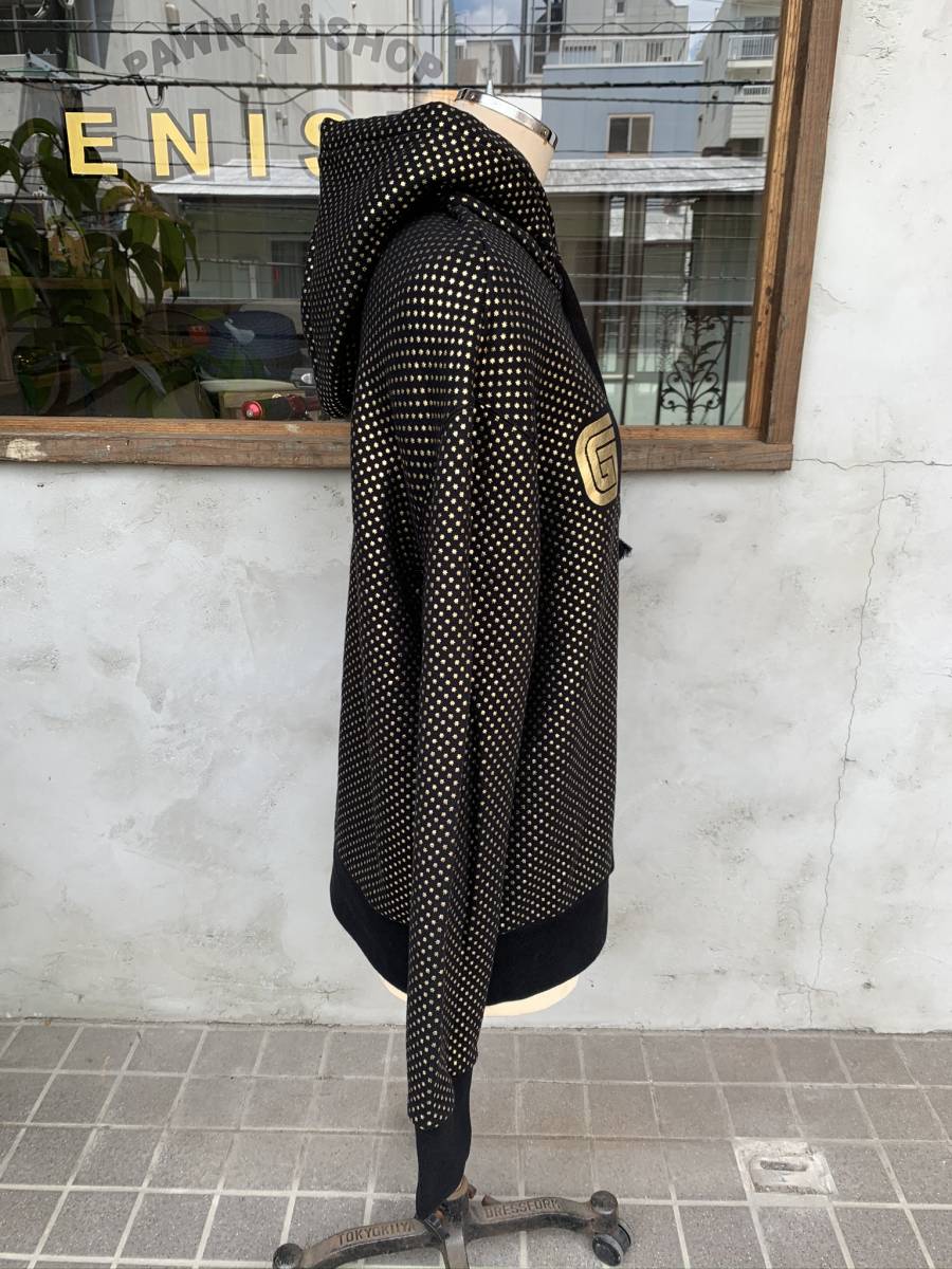 ☆GUCCI☆グッチ☆パーカー☆GUCCY☆SEGA☆ブラック☆ゴールド☆メンズ