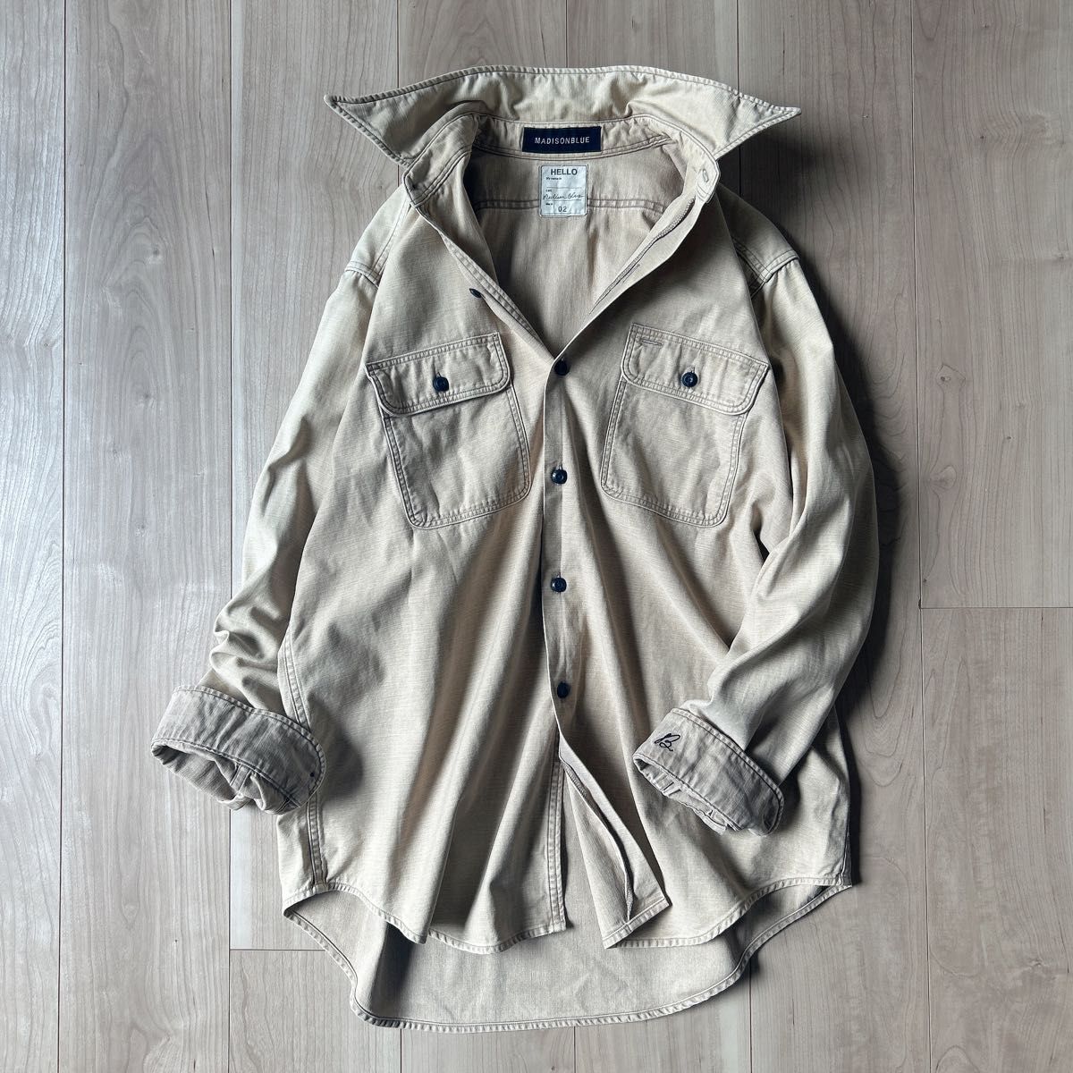 マディソンブルー MADISONBLUE ハンプトン バックサテンシャツ マディソンブルー MADISONBLUE ハンプトン バックサテンシャツ