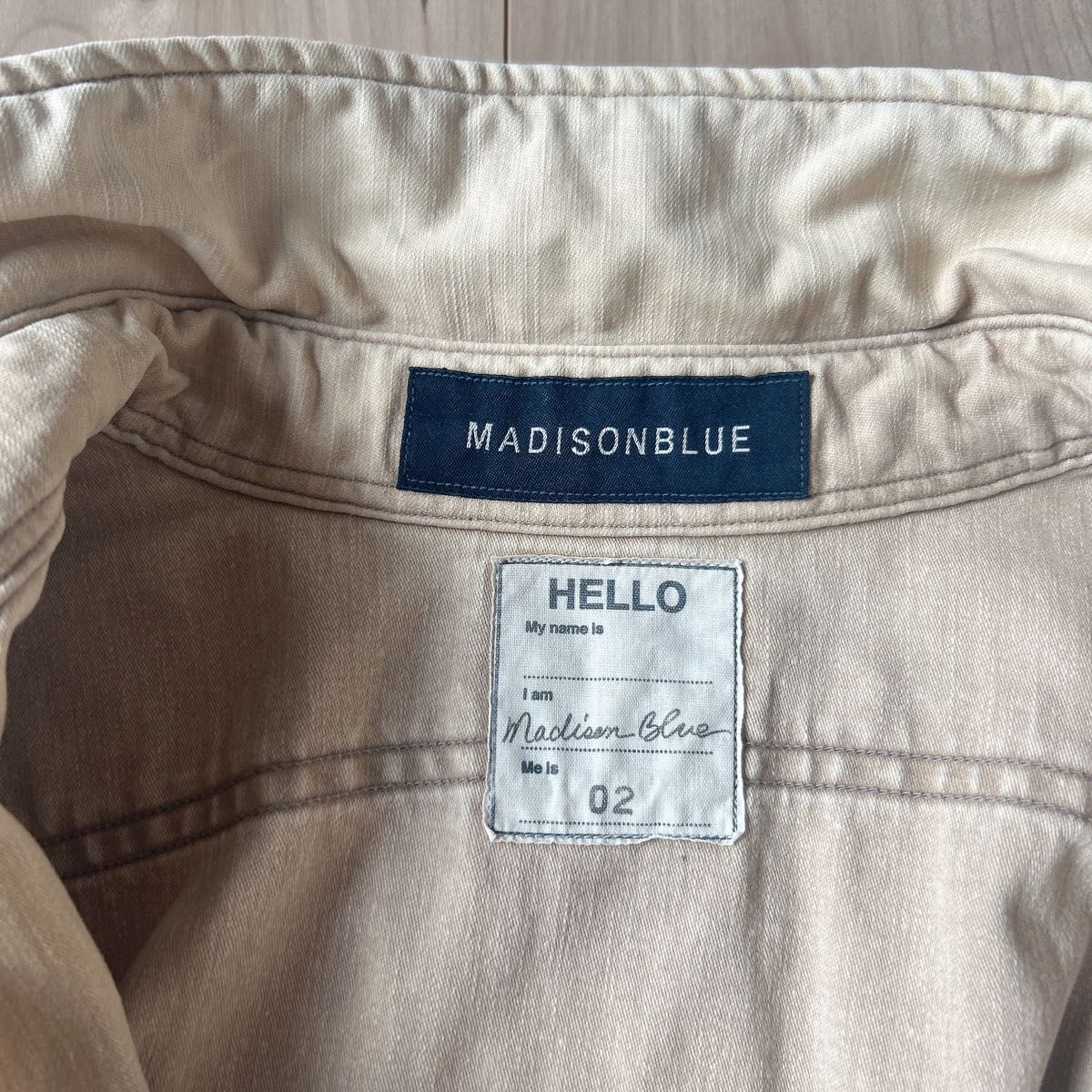 マディソンブルー MADISONBLUE ハンプトン バックサテンシャツ マディソンブルー MADISONBLUE ハンプトン バックサテンシャツ