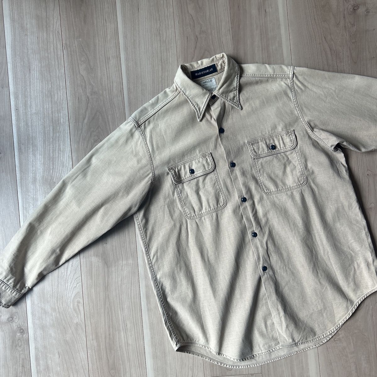 マディソンブルー MADISONBLUE ハンプトン バックサテンシャツ マディソンブルー MADISONBLUE ハンプトン バックサテンシャツ