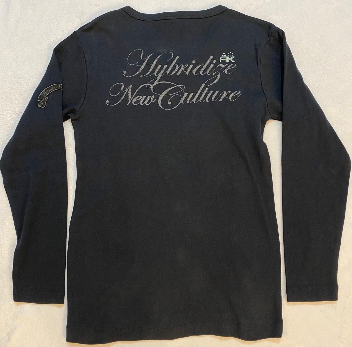 Y2K グランジ Vネック カットソー 00s archive 平成 長袖Tシャツ Y2K グランジ Vネック カットソー 00s archive 平成 長袖Tシャツ