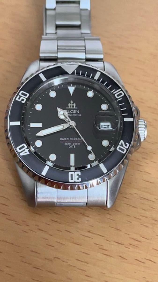 美品 Elgin サブマリーナ DEEPSEA 自動巻 エルジン ダイバー