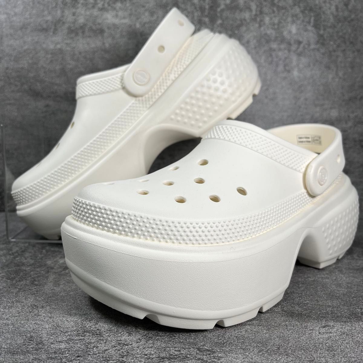 完売品 Crocs クロックス ストンプクリスタル クロッグ 厚底 完売品 Crocs クロックス ストンプクリスタル クロッグ 厚底