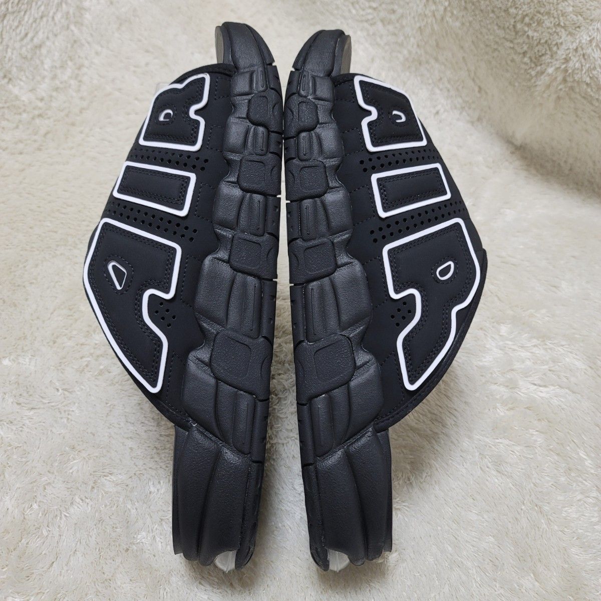 雪の豪奢 新品 希少サイズ 33cm NIKE メンズサンダル エアモア アップ 靴