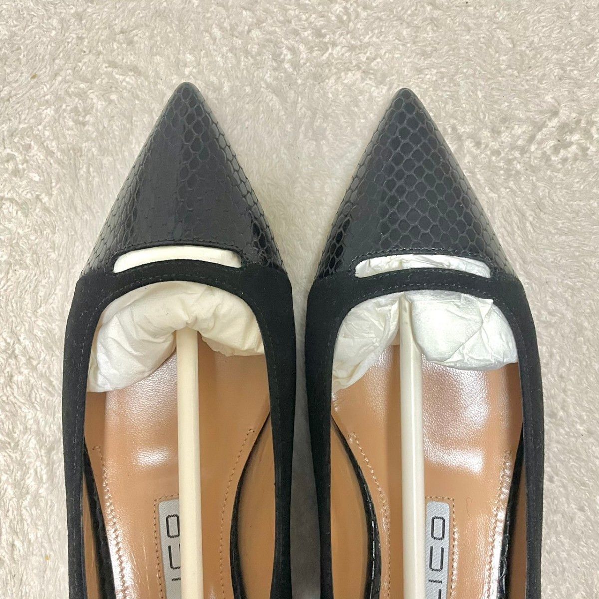 新品 未使用 極美品 ペリーコ アネッリ フラットパンプス 型押し 新品 未使用 極美品 ペリーコ アネッリ フラットパンプス 型押し