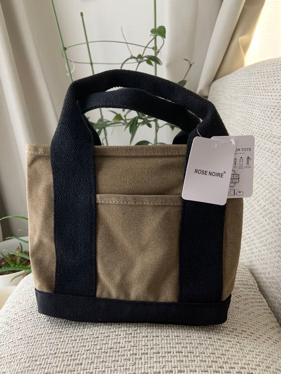 ミニトートバッグ 帆布 トートバッグ 2wayキャンバス 3つ仕切り ミニトートバッグ 帆布 トートバッグ 2wayキャンバス 3つ仕切り