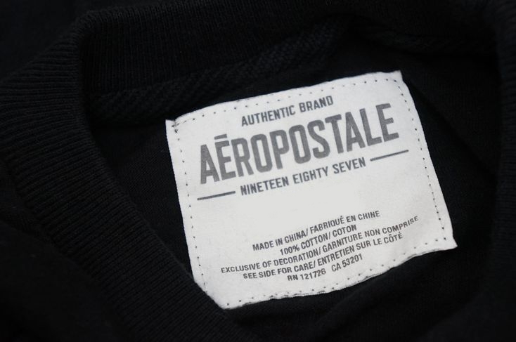 AEROPOSTALE エアロポステール メンズ 半袖 Ｔシャツ サイズ ＸＳ ブラック_画像2