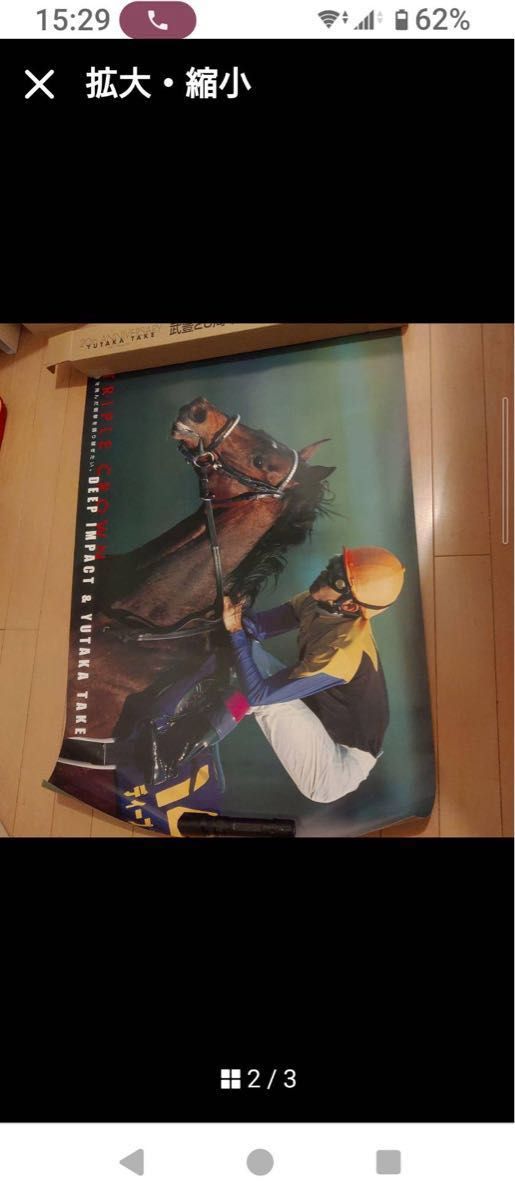武豊20周年&三冠達成記念ポスター ディープインパクト|Yahoo 武豊20周年&三冠達成記念ポスター ディープインパクト|Yahoo