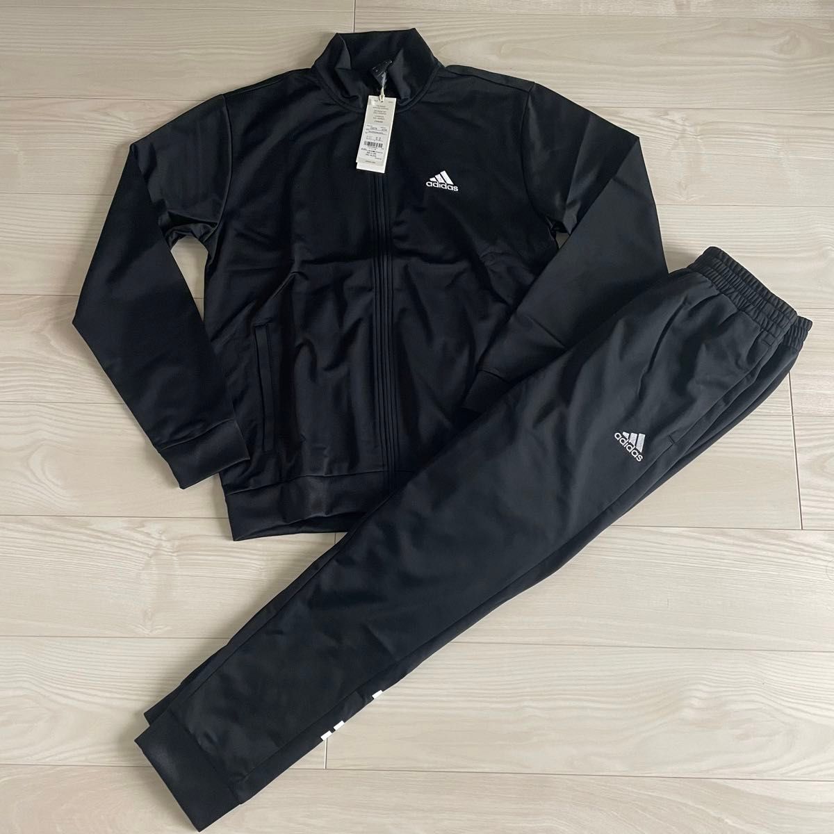 adidas アディダス ジャージ 上下 セットアップ 黒 希少 2XL 未 adidas アディダス ジャージ 上下 セットアップ 黒 希少 2XL 未
