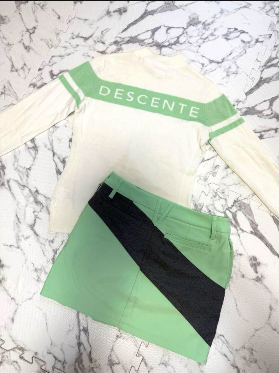 DESCENTE ゴルフウェア レディース ニット ミニスカート S XS DESCENTE ゴルフウェア レディース ニット ミニスカート S XS