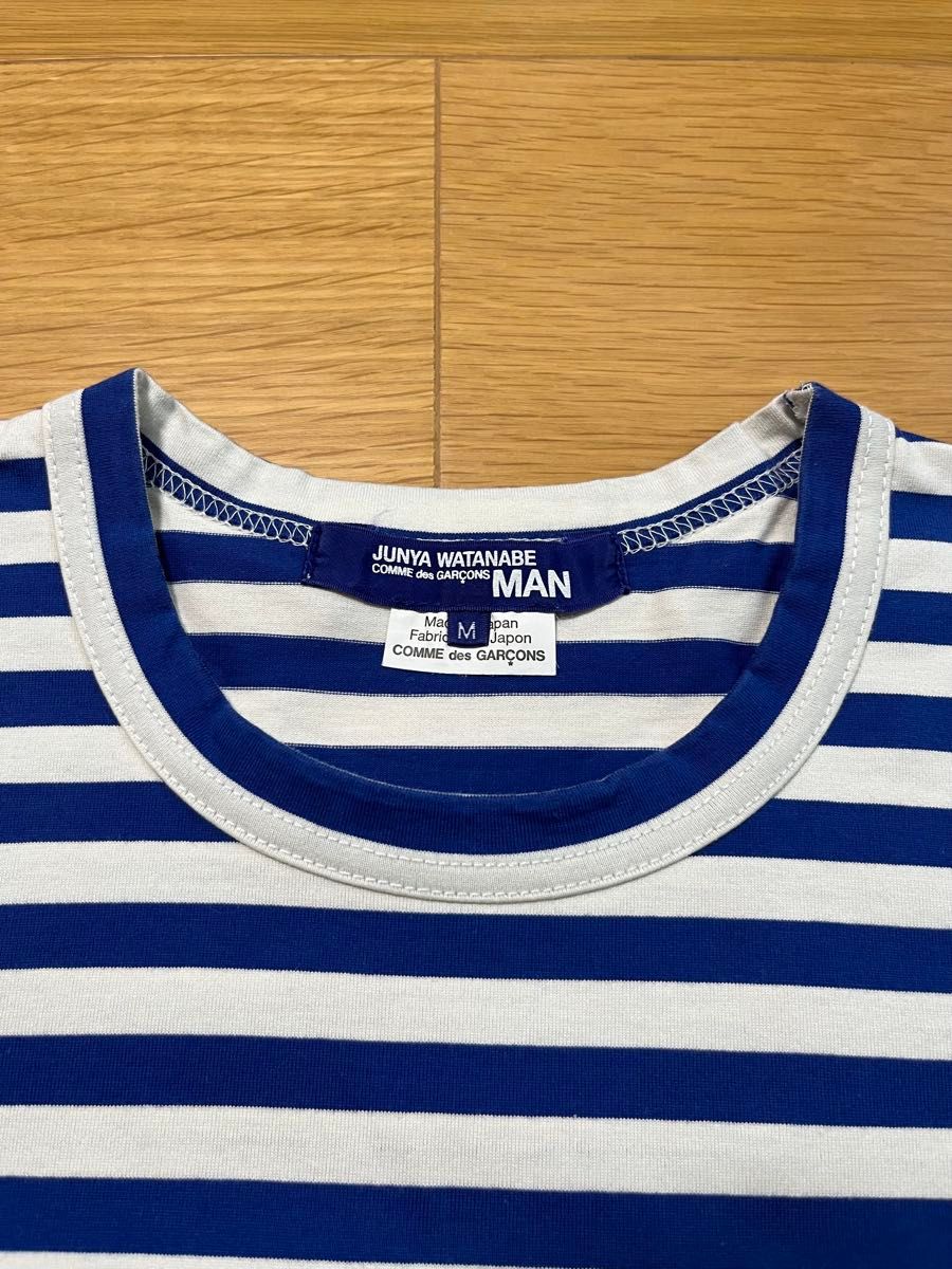 junya watanabe man comme des garcons ボーダー TEE Tシャツ 白 junya watanabe man comme des garcons ボーダー TEE Tシャツ 白