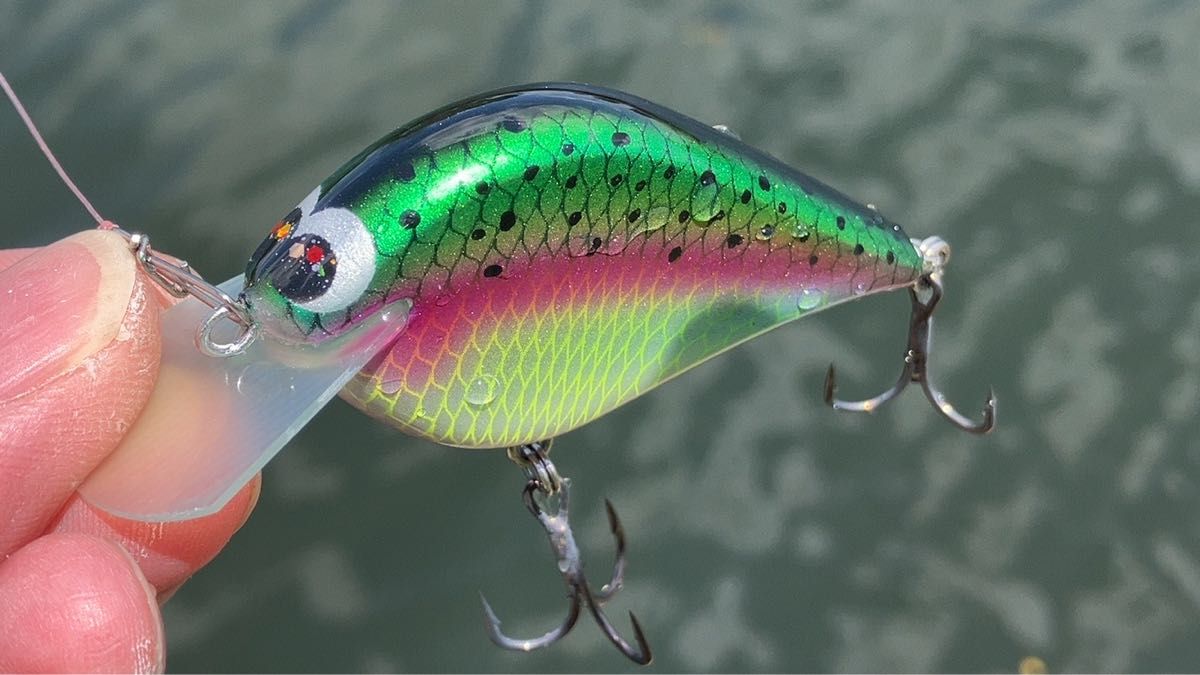 58mm シェイキー フラットサイドクランク Shakey Flat sided crankbait
