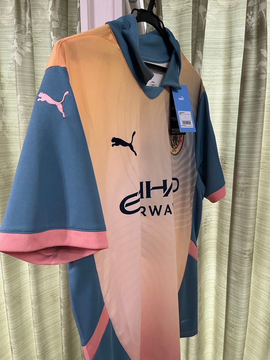 新品未使用】PUMA マンチェスター・シティ ユニフォーム L 新品未使用】PUMA マンチェスター・シティ ユニフォーム L