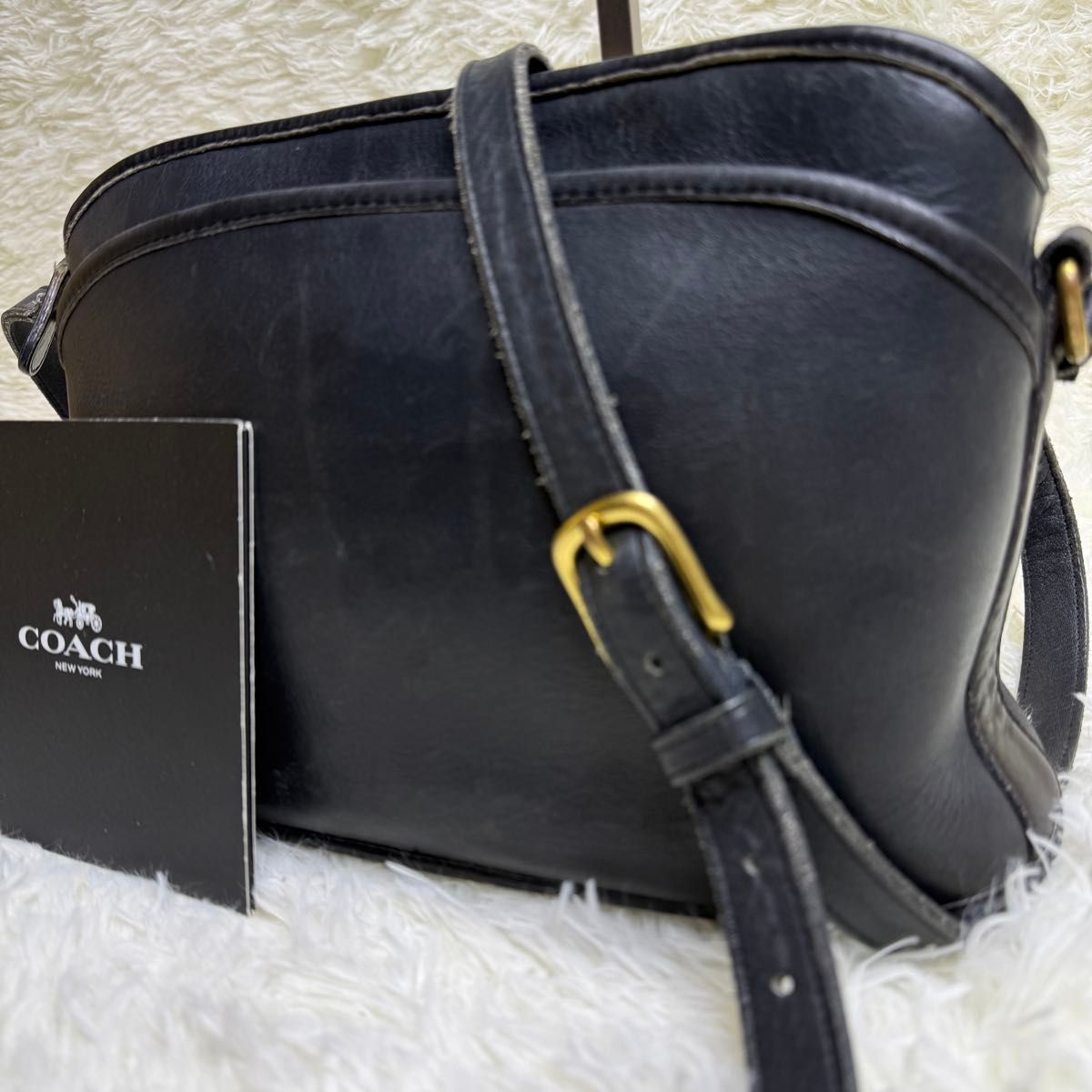 COACH オールドコーチ ショルダーバッグ ブラック レザー2way COACH オールドコーチ ショルダーバッグ ブラック レザー2way