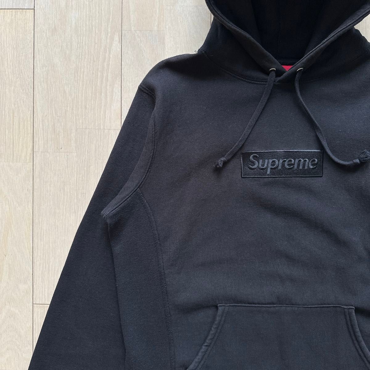 M Supreme tonal Box Logo フーディ14aw 14fw 黒 パーカー M Supreme tonal Box Logo フーディ14aw 14fw 黒 パーカー