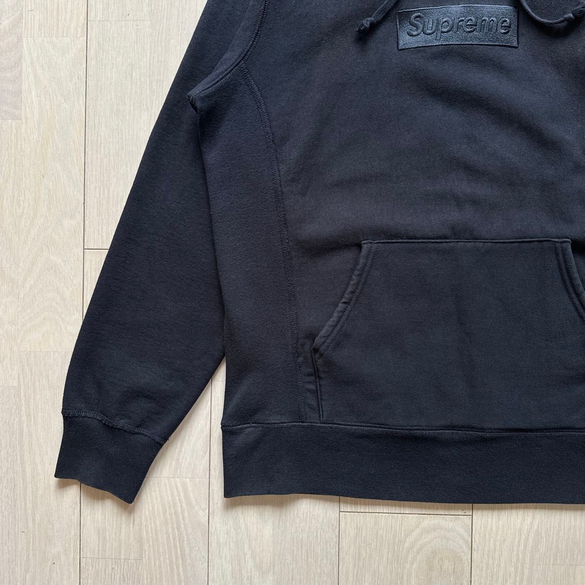 M Supreme tonal Box Logo フーディ14aw 14fw 黒 パーカー M Supreme tonal Box Logo フーディ14aw 14fw 黒 パーカー