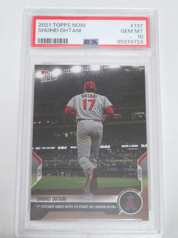 PSA10 大谷 翔平 TOPPS NOW #137 2021.4.26 1st PITCHER SINCE PSA10 大谷 翔平 TOPPS NOW #137 2021.4.26 1st PITCHER SINCE