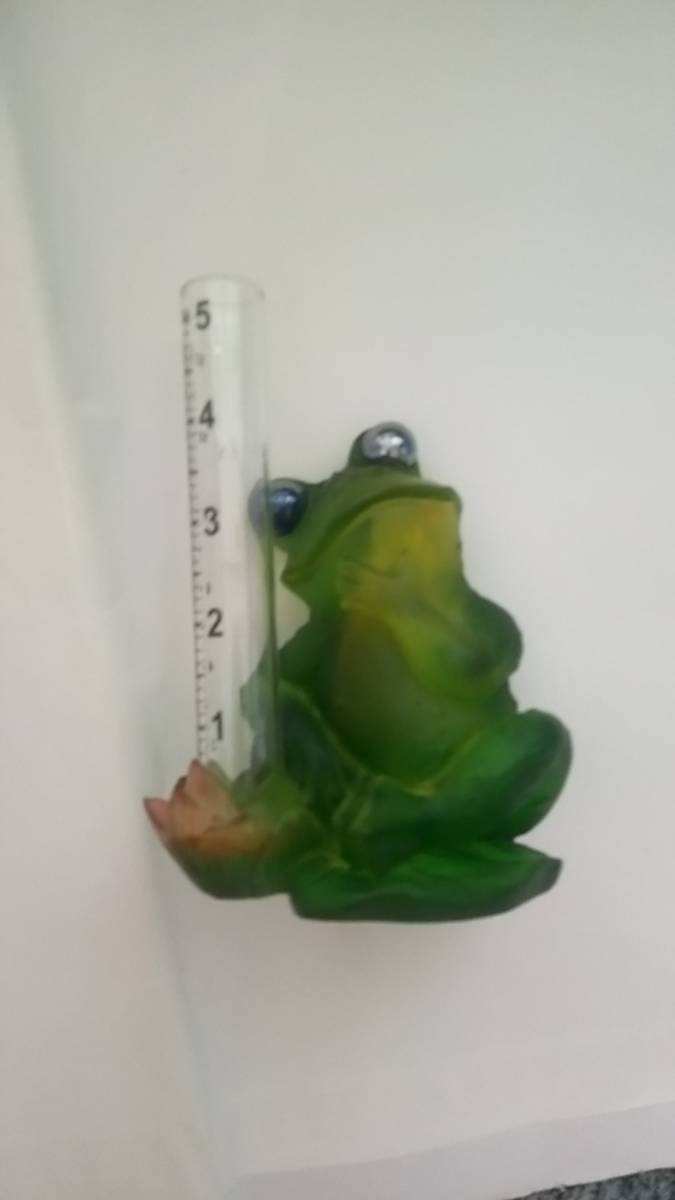  glass made / ornament objet d'art .... frog ornament galaz collection hand made Junk art antique / examination tube Be sphere vase pitcher 