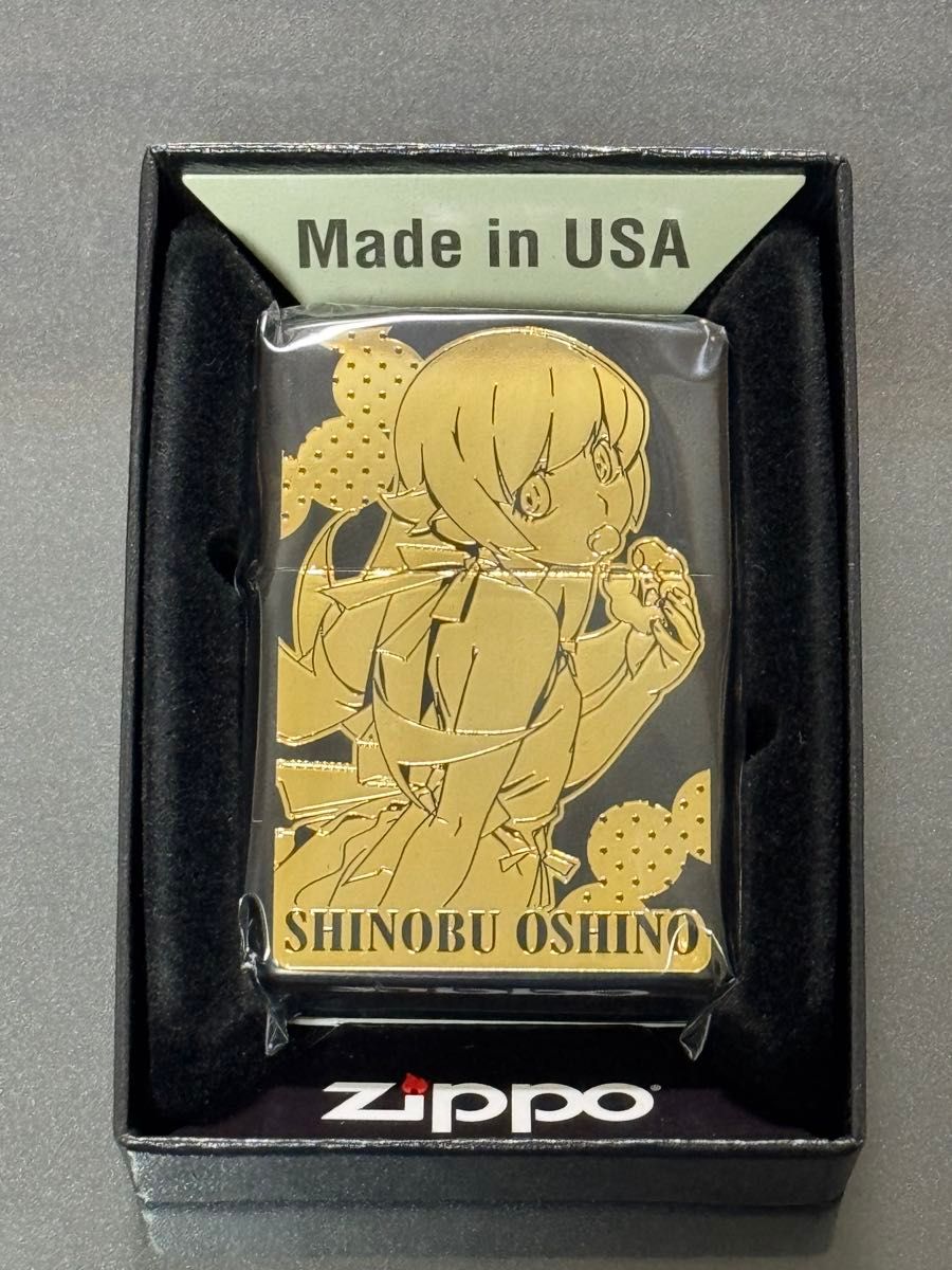 zippo 物語シリーズ 忍野忍 ゴールド刻印 両面デザイン 2024年製 zippo 物語シリーズ 忍野忍 ゴールド刻印 両面デザイン 2024年製