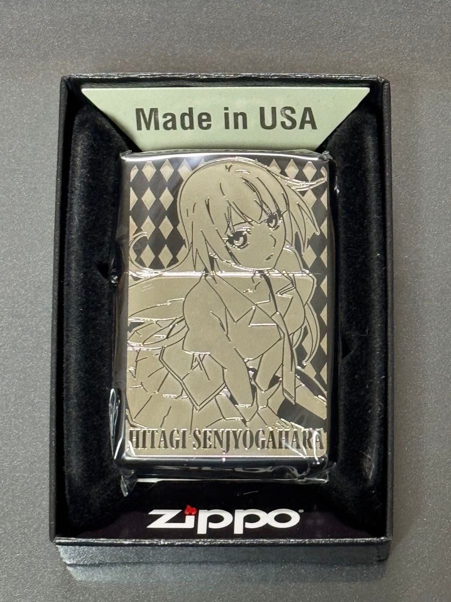 zippo 物語シリーズ 戦場ヶ原 ひたぎ シルバー刻印 両面デザイン zippo 物語シリーズ 戦場ヶ原 ひたぎ シルバー刻印 両面デザイン
