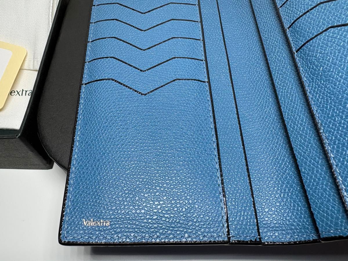 未使用 ヴァレクストラ 長財布 コバルトブルー Valextra 札入れ 未使用 ヴァレクストラ 長財布 コバルトブルー Valextra 札入れ