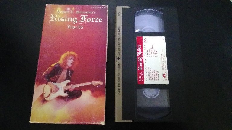 美品 VHS Yngwie Malmsteen イングウェイマルムスティーン Rising Force Live'85 総尺85分_画像6