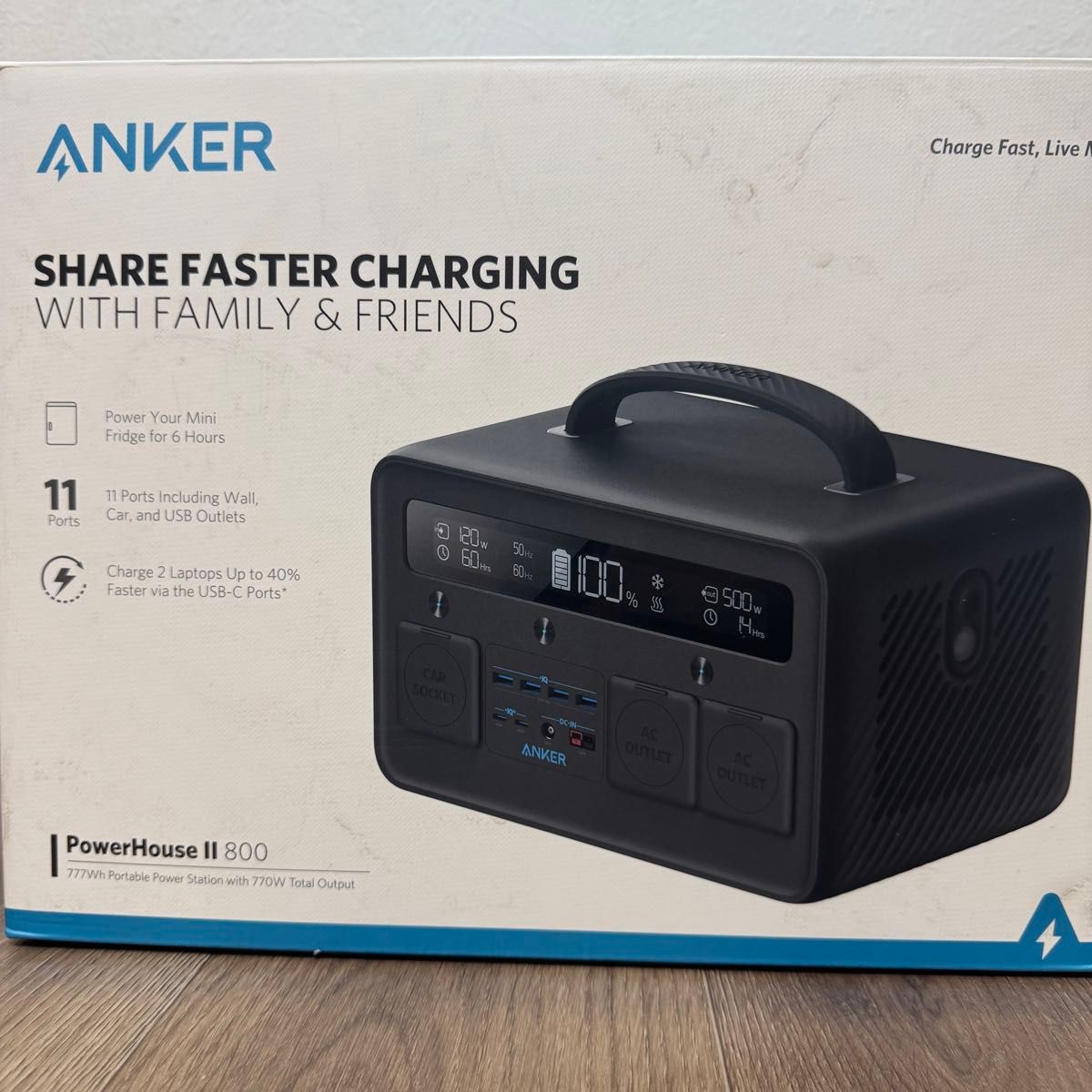 アンカーAnker A1750511 Anker PowerHouse II 800 超大容量 アンカーAnker A1750511 Anker PowerHouse II 800 超大容量