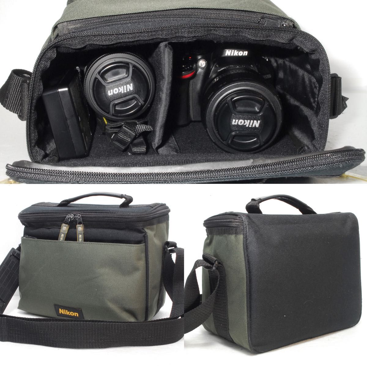 Nikon D5200 スマホ転送 ダブルレンズ 純正バッグ付 一眼レフ Nikon D5200 スマホ転送 ダブルレンズ 純正バッグ付 一眼レフ