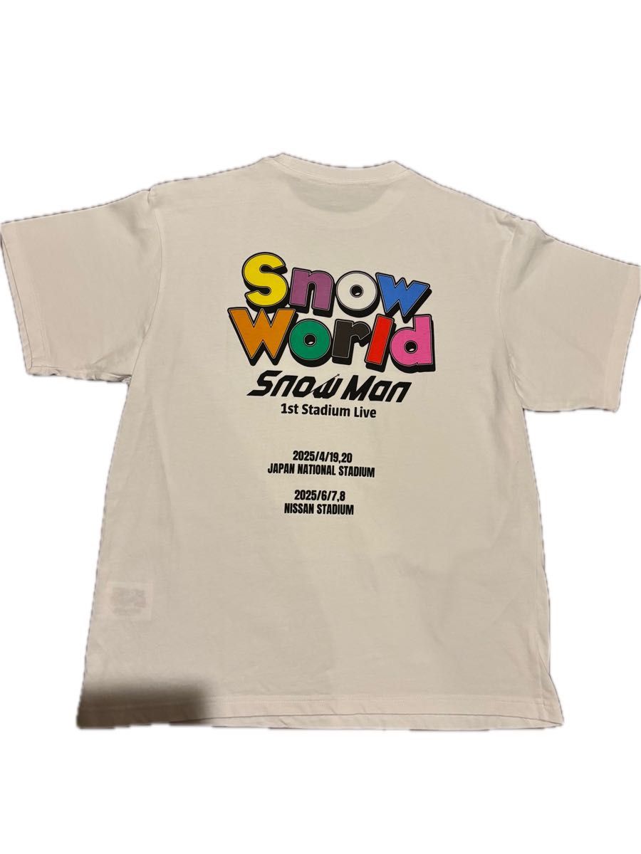 SnowMan SnowWorld Tシャツ ロゴver 国立競技場 スノーマン SnowMan SnowWorld Tシャツ ロゴver 国立競技場 スノーマン