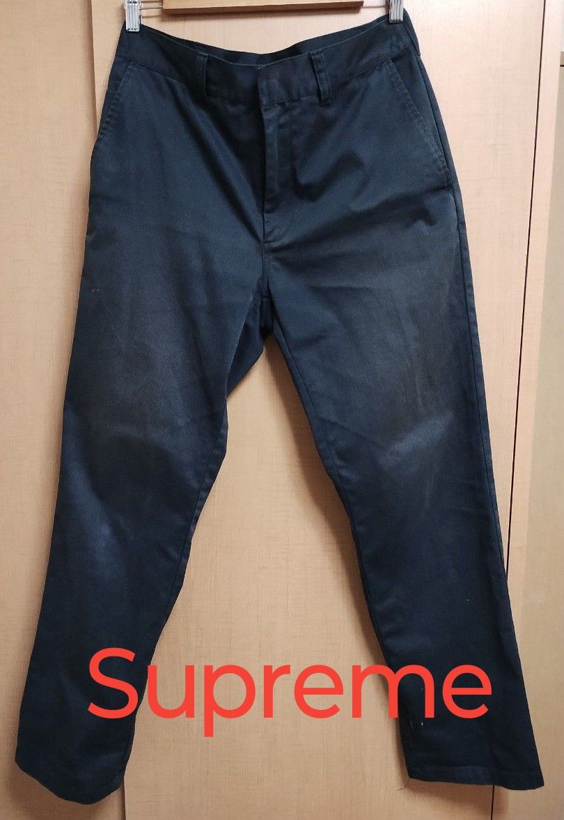 正規品 Supreme シュプリーム 色落ちワークパンツ チノパン 正規品 Supreme シュプリーム 色落ちワークパンツ チノパン