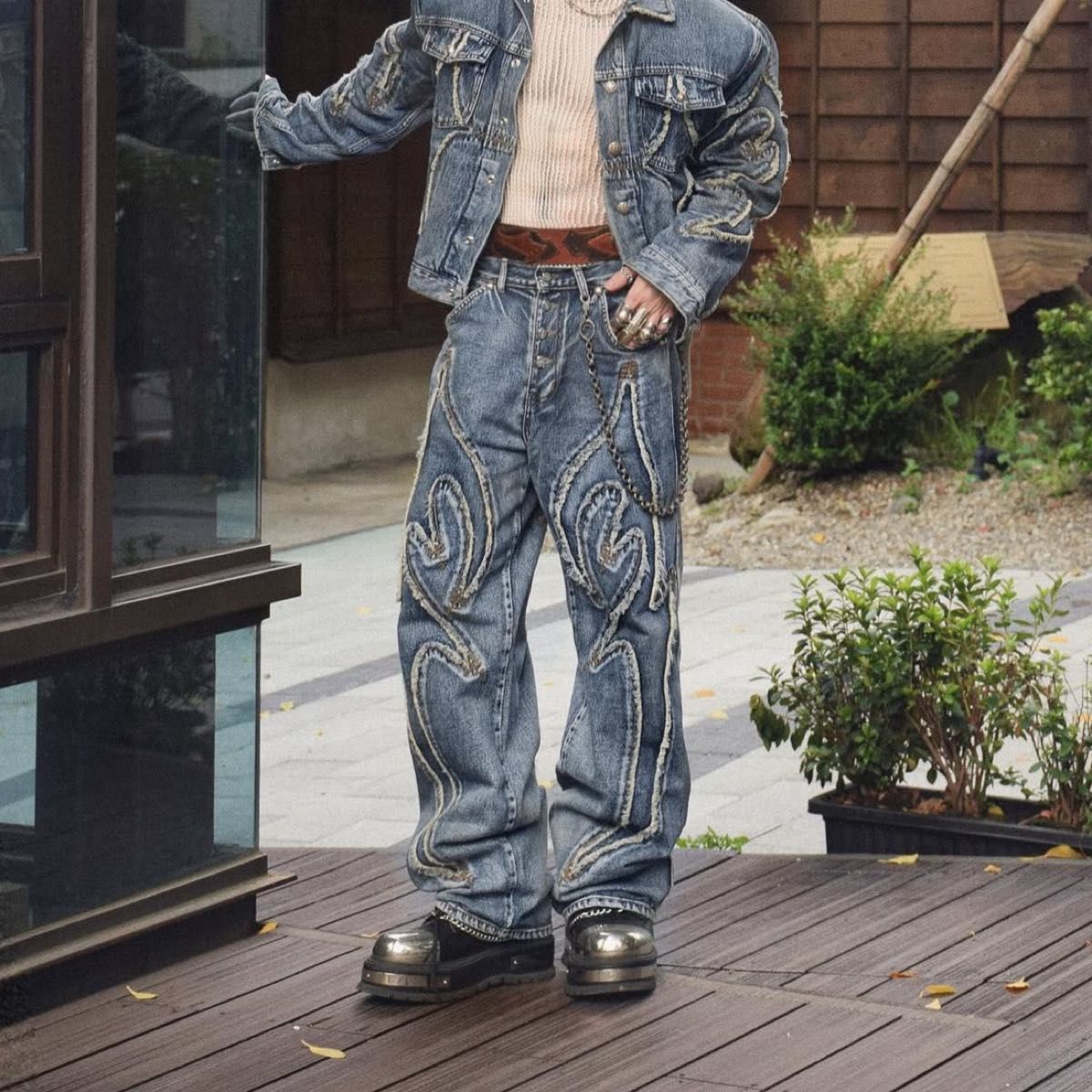 Thug Club Tribal Denim Pants トライバルデニムパンツ Thug Club Tribal Denim Pants トライバルデニムパンツ