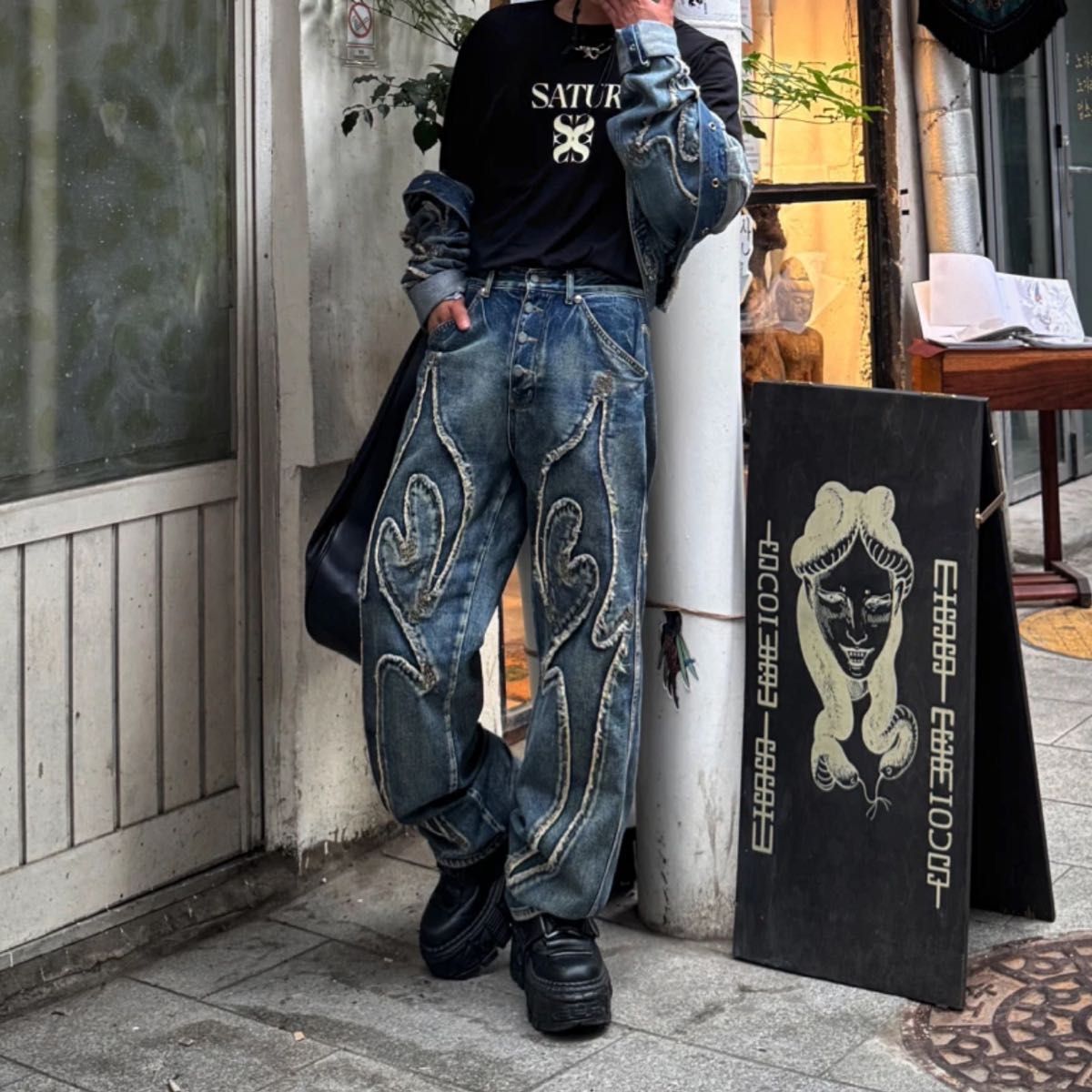Thug Club Tribal Denim Pants トライバルデニムパンツ Thug Club Tribal Denim Pants トライバルデニムパンツ