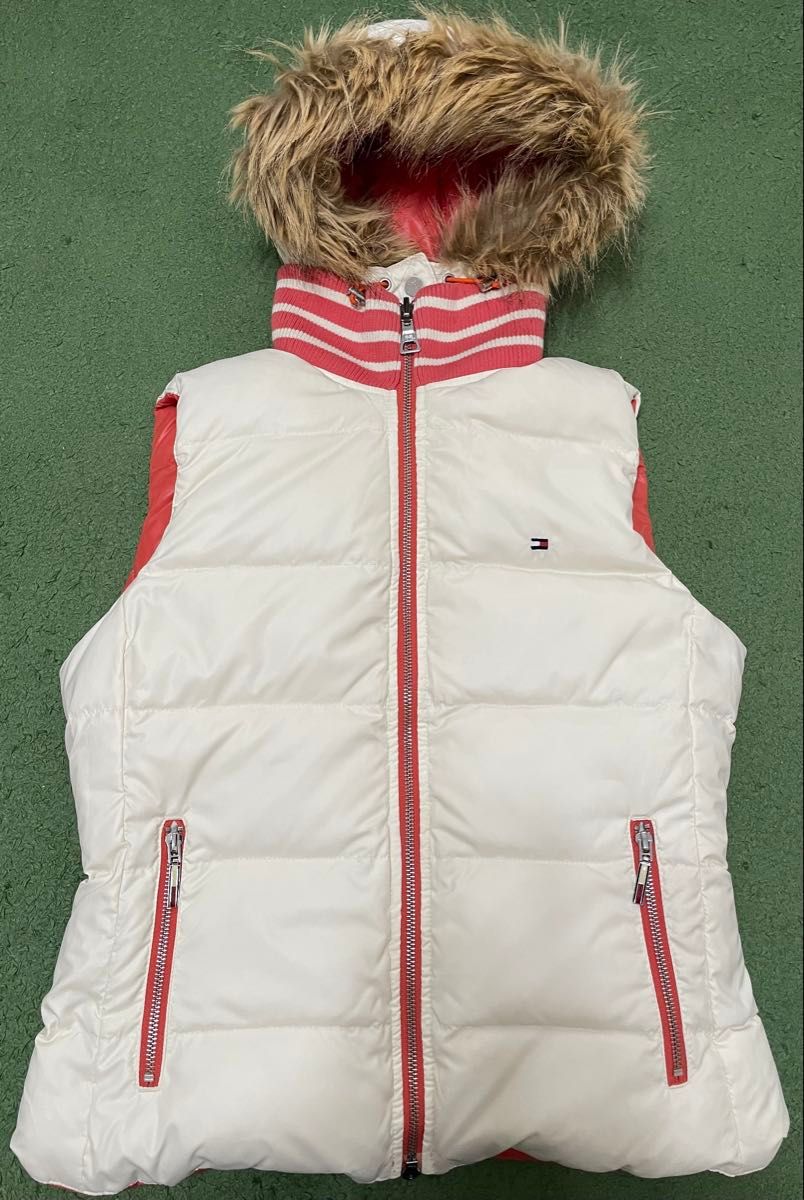 美品】TOMMY HILFIGER リバーシブル ダウン ベスト サイズM 美品】TOMMY HILFIGER リバーシブル ダウン ベスト サイズM
