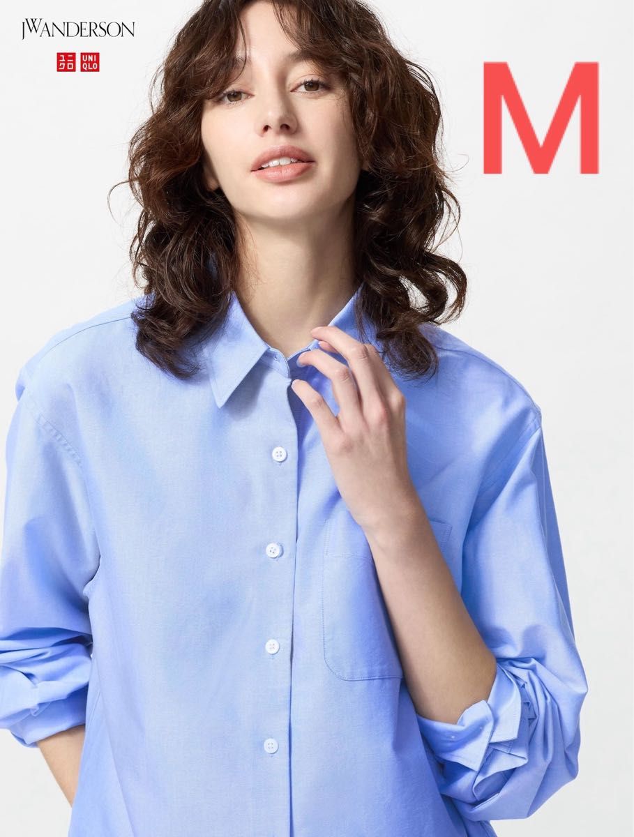 ユニクロ JW ANDERSON オックスフォード シャツ M ブルー ユニクロ JW ANDERSON オックスフォード シャツ M ブルー