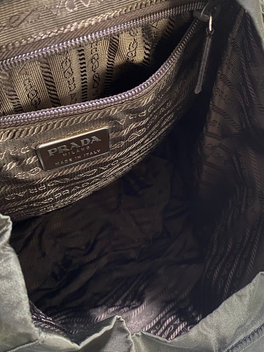 美品 PRADA リュック テスート ナイロン ダークブラウン バック 美品 PRADA リュック テスート ナイロン ダークブラウン バック