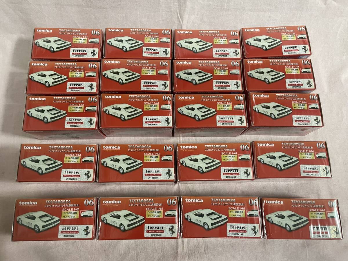 20台セット】トミカ プレミアム NO.06 フェラーリ Testarossa 20台セット】トミカ プレミアム NO.06 フェラーリ Testarossa