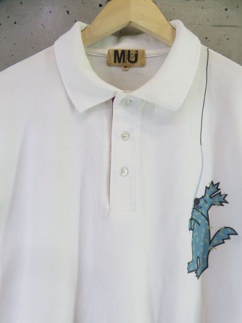【送料300円可】5240s6◆お灑落◆M?U SPORTS エムユースポーツ ミエコウエサコ 半袖ポロシャツ 50/ゴルフジャケット/ベスト/パンツ/ニット