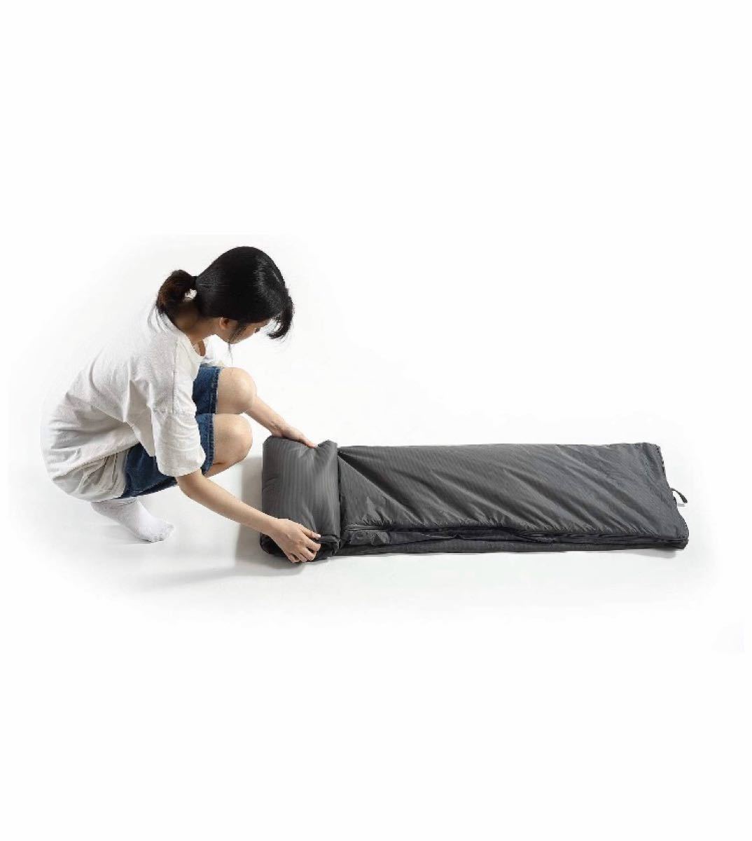寝袋 封筒型 防水シュラフ コンパクト 軽量 保温  快適温度収納パック付